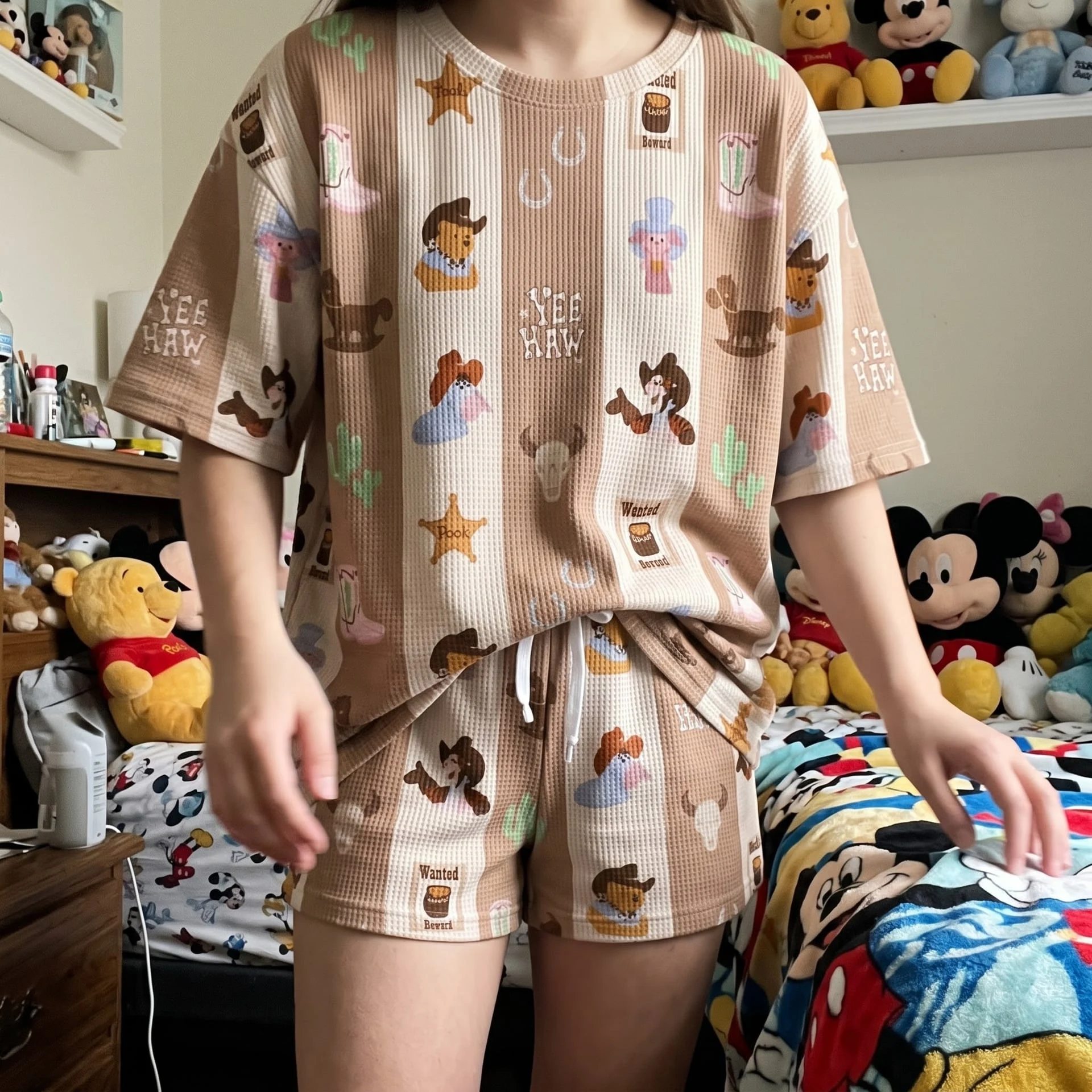 Disney Winnie The Pooh Western Waffle Sets, Eeyore Tigger Piglet Cowboy Howdy Set - Image 5