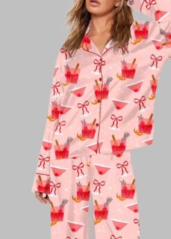 Manhattan Cocktail Martini Pajama Set