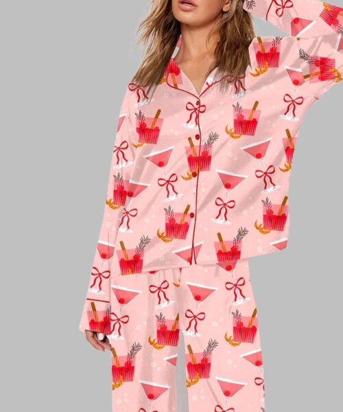 Manhattan Cocktail Martini Pajama Set