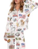 4th Of July Pajama Set For Women