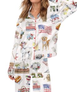 4th Of July Pajama Set For Women