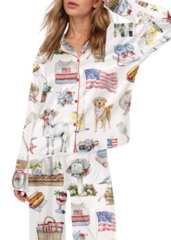 4th Of July Pajama Set For Women