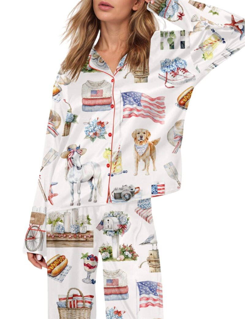 4th Of July Pajama Set For Women