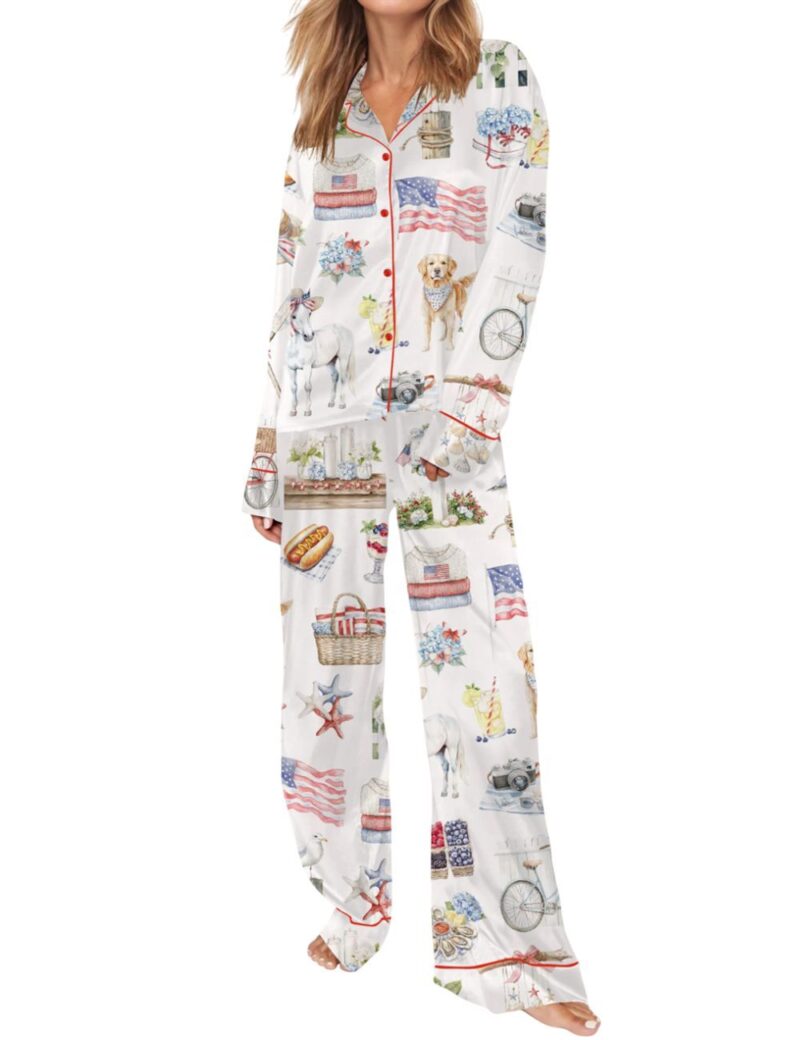 4th Of July Pajama Set For Women - Image 3