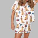 4th Of July Patriotic Golden Retriever Pajama Set
