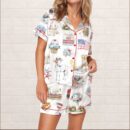 4th Of July Silky Satin Pajama Set