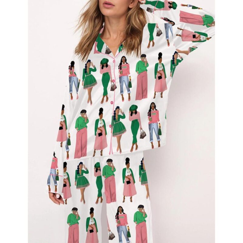 AKA Sisterhood Pajama Set For Women - Image 2