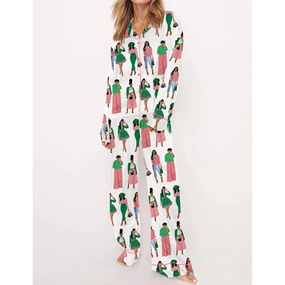AKA Sisterhood Pajama Set For Women - Image 3