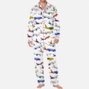 Airline Aircraft Satin Pajama Set For Men