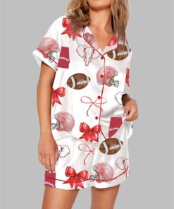 Alabama Bow Aesthetic Game Day Pajama Set