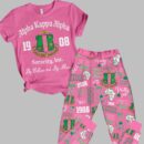 Alpha Kappa Alpha 1908 Sorority Inc By Culture And By Merit Pajamas Set
