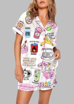 Anti Patriarchy Female Rage Feminist Pajama Set
