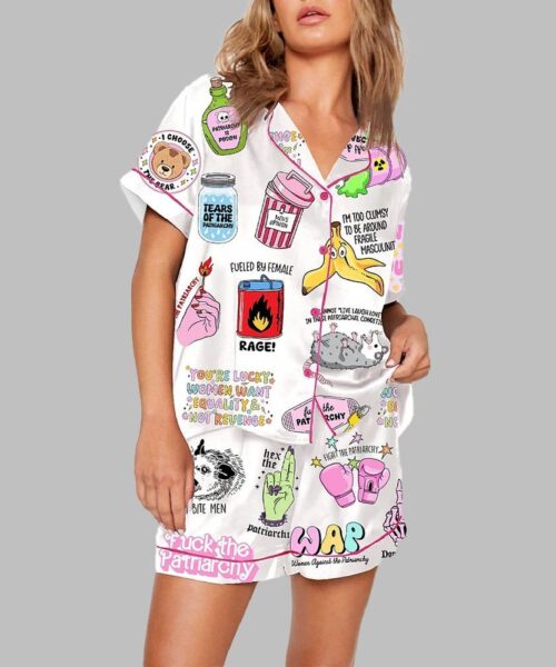 Anti Patriarchy Female Rage Feminist Pajama Set