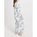 Apres Ski Champagne Pattern Pajama Set For Women