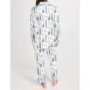Apres Ski Champagne Pattern Pajama Set For Women