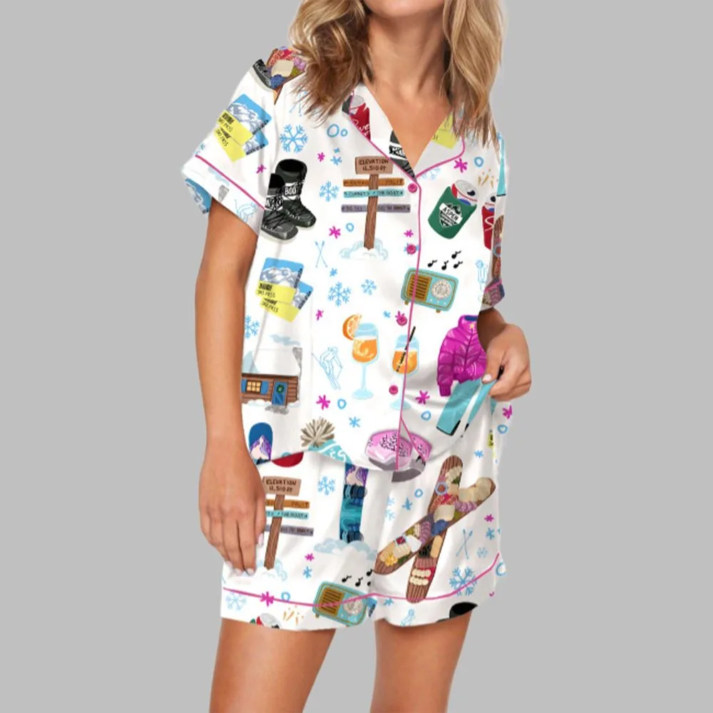 Apres Ski Holiday Pajama Set For Women