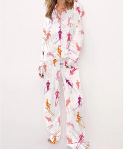 Apres Ski Satin Pajama Set For Women