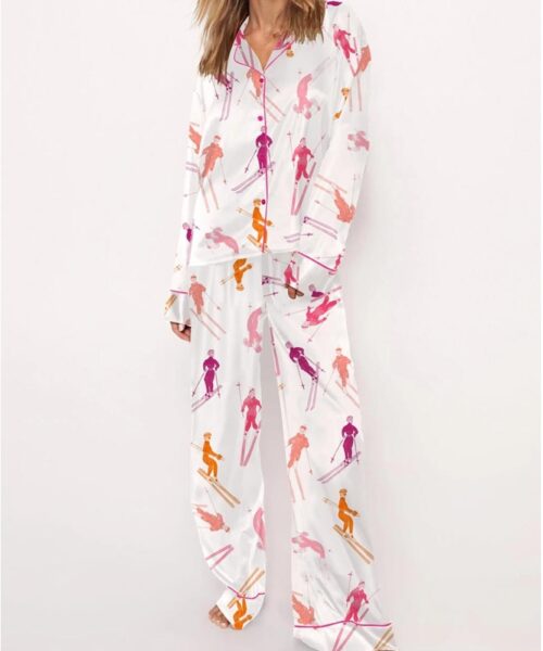 Apres Ski Satin Pajama Set For Women
