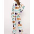 Aquamarine Mermaid Movie Satin Pajama Set For Women