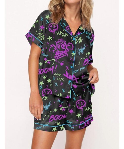 Arcane Jinx Graffiti Pajama Set For Women
