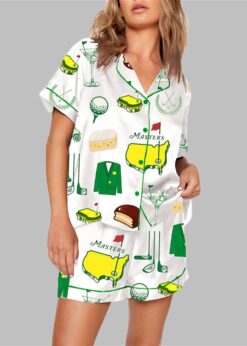 Augusta Masters Golf Tournament Golf Print Pajama Set