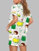 Augusta Masters Golf Tournament Golf Print Pajama Set