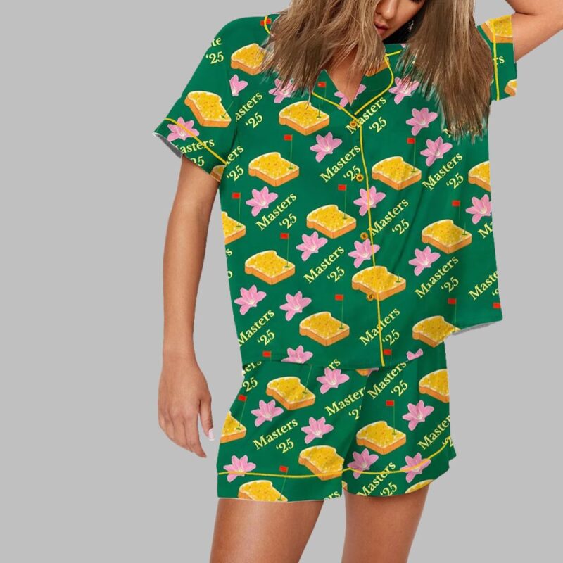 Augusta Tournament 2025 Golf Lover Print Pajama Set - Image 2