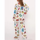 Aussie Fave Food Satin Pajama Set For Women