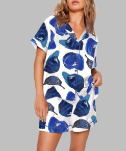 Baseball Dodger Hat Print Pajama Set
