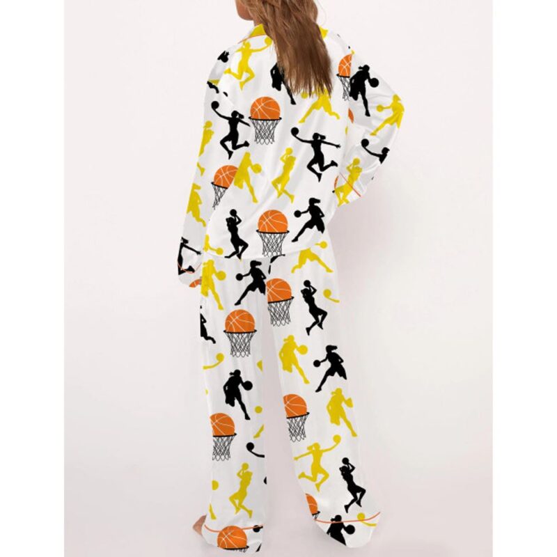 Basketball Satin Pajama Set For Women - Image 4