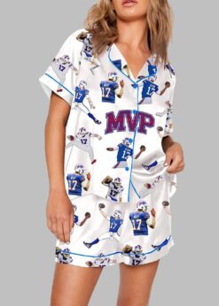 Be Good Do Good God Bless and Go Bills Josh Allen MVP Pajama Set