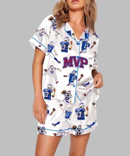Be Good Do Good God Bless and Go Bills Josh Allen MVP Pajama Set