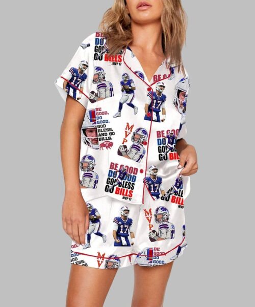 Be Good Do Good God Bless and Go Bills MVP Pajama Set