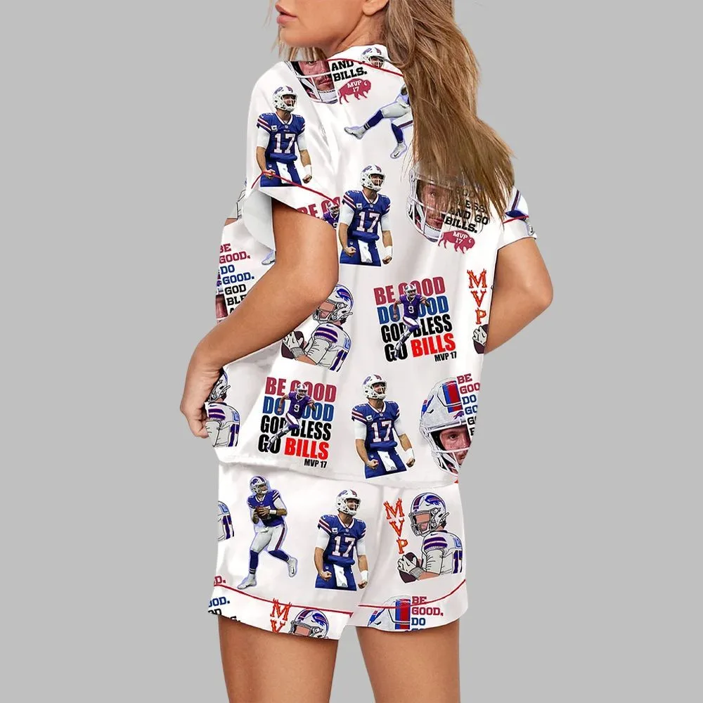 Be Good Do Good God Bless and Go Bills MVP Pajama Set - Image 3