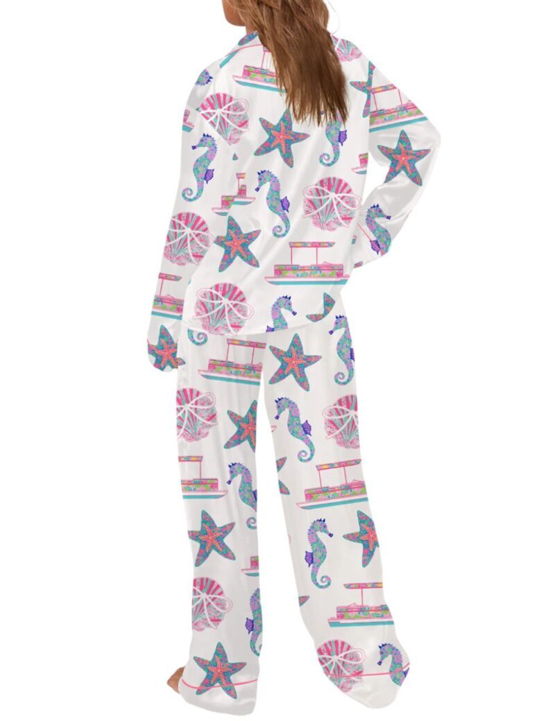 Beach Coastal Hawaii Pajama Set For Women - Image 3