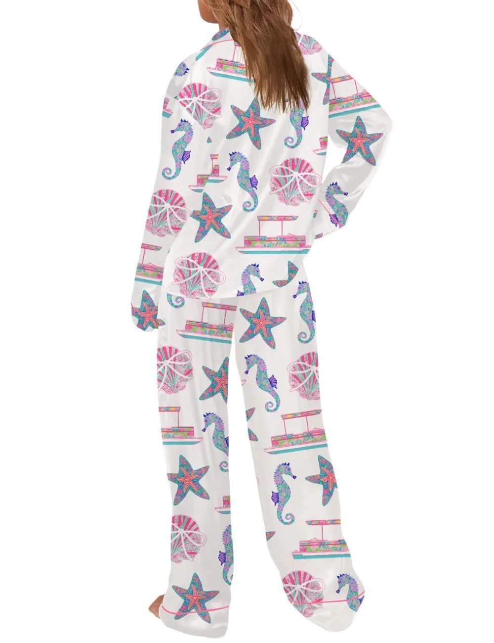 Beach Coastal Hawaii Pajama Set For Women - Image 3