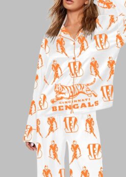 Bengals Football Art Print Pajama Set