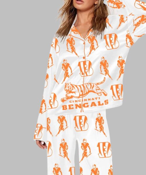 Bengals Football Art Print Pajama Set