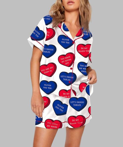 Bills Conversation Hearts Pajama Set
