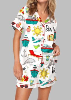 Bon Voyage Cruise Pajama Set For Women