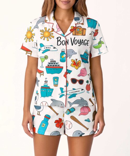 Bon Voyage Cruise Pajamas Set For Women