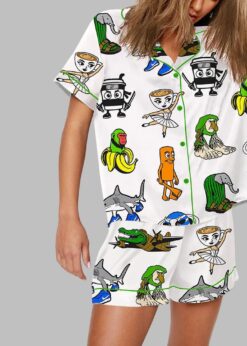 Brainrot Italian Character Print Pajama Set