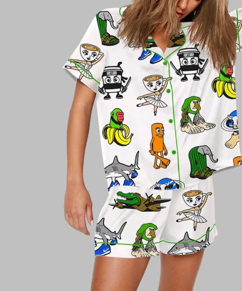 Brainrot Italian Character Print Pajama Set