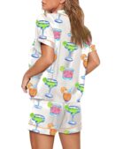 Bright Cocktail Trio Aperol Spritz Margarita Paloma Coastal Cowgirl Pajama Set