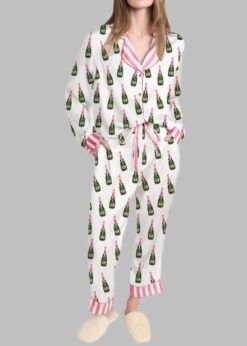 Bubbly Champagne Pajama Set For Women