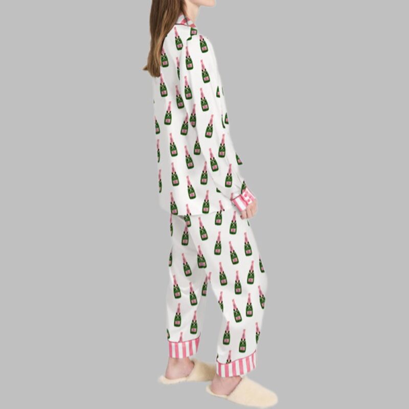 Bubbly Champagne Pajama Set For Women - Image 2