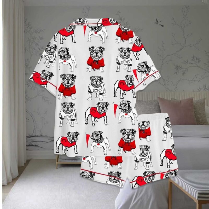 Bulldogs Football Satin Pajama Set - Image 2