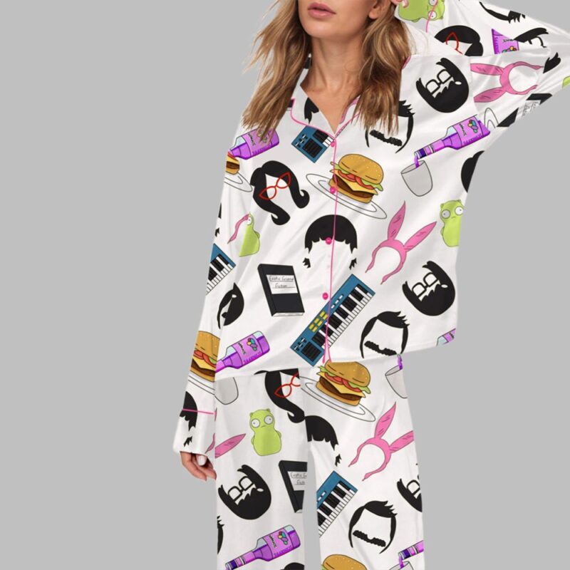 Burger Cartoon Pajama Set - Image 2