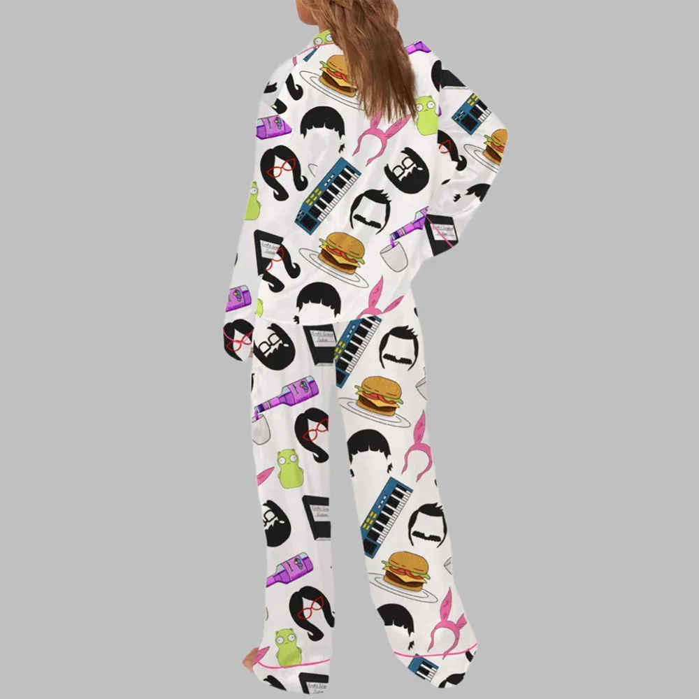 Burger Cartoon Pajama Set - Image 3