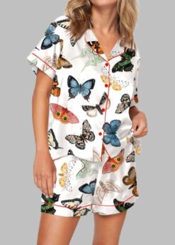Butterflies And Moths Pajama Set For Women